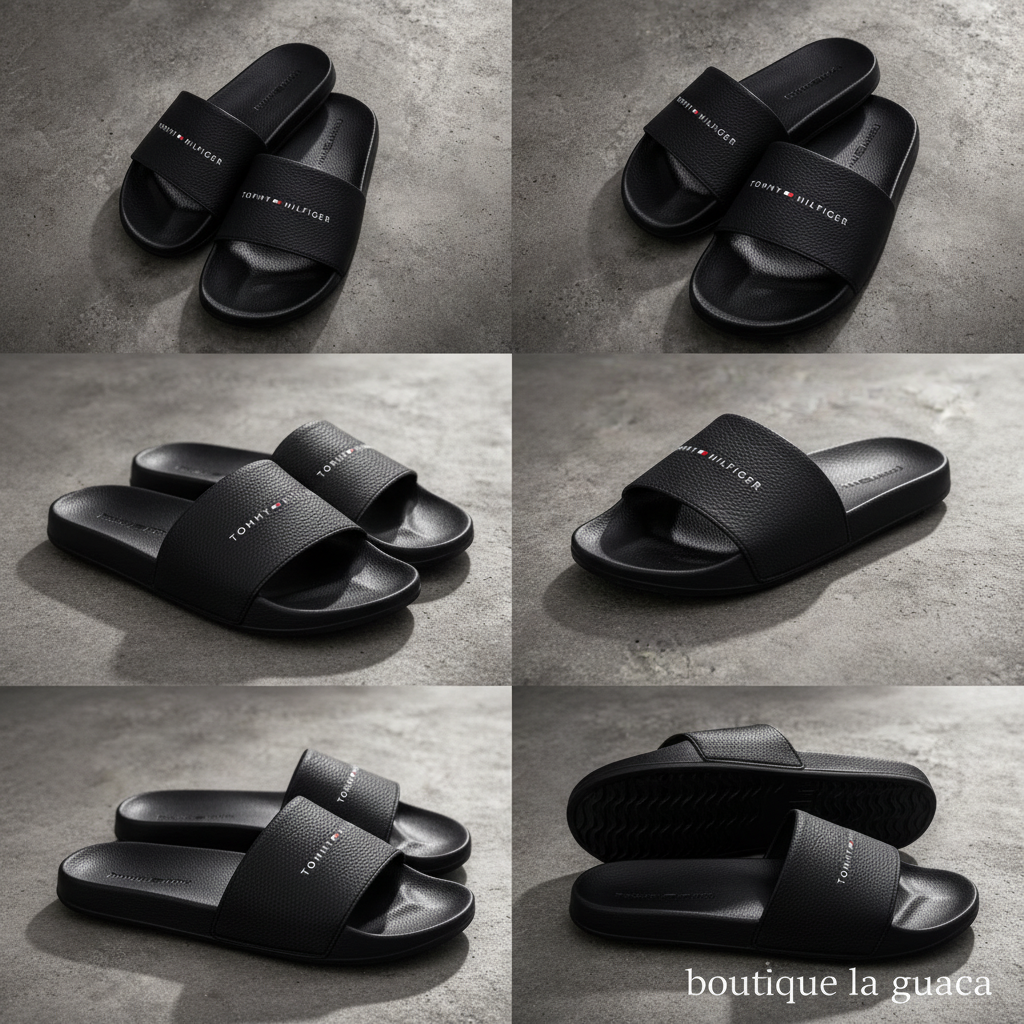 Sandalias Tommy Hilfiger Elevated Leather Style - Negro - vista alternativa