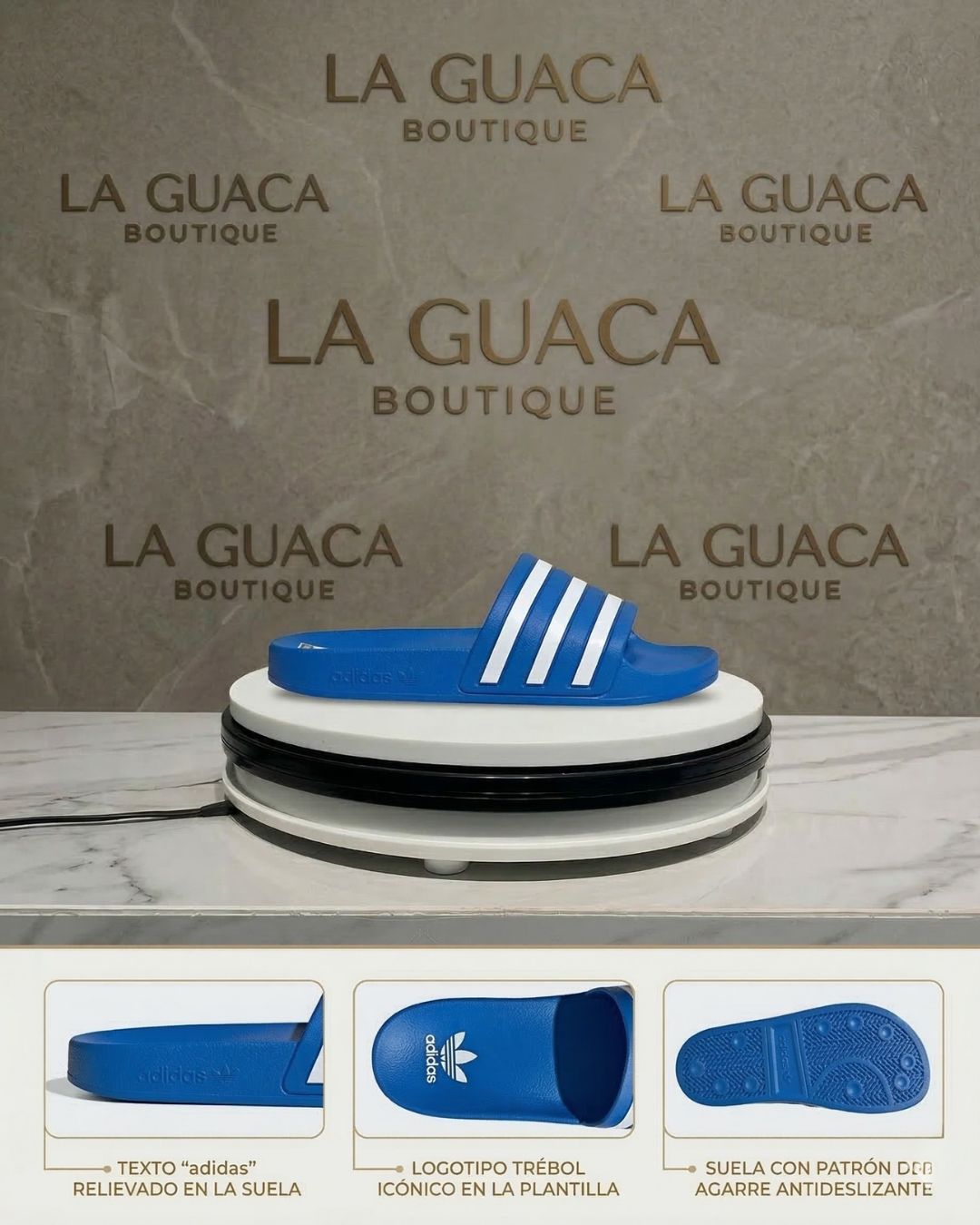 Sandalias Adidas Adilette Comfort - Azul Real